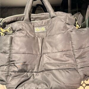 Itzy Ritzy Black Quilted Baby Bag